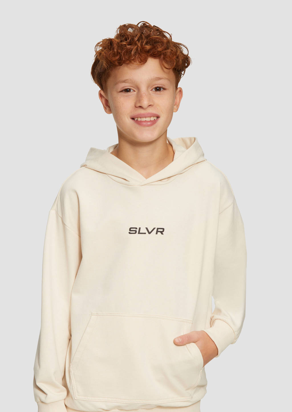 s.Oliver hoodie met tekst ecru