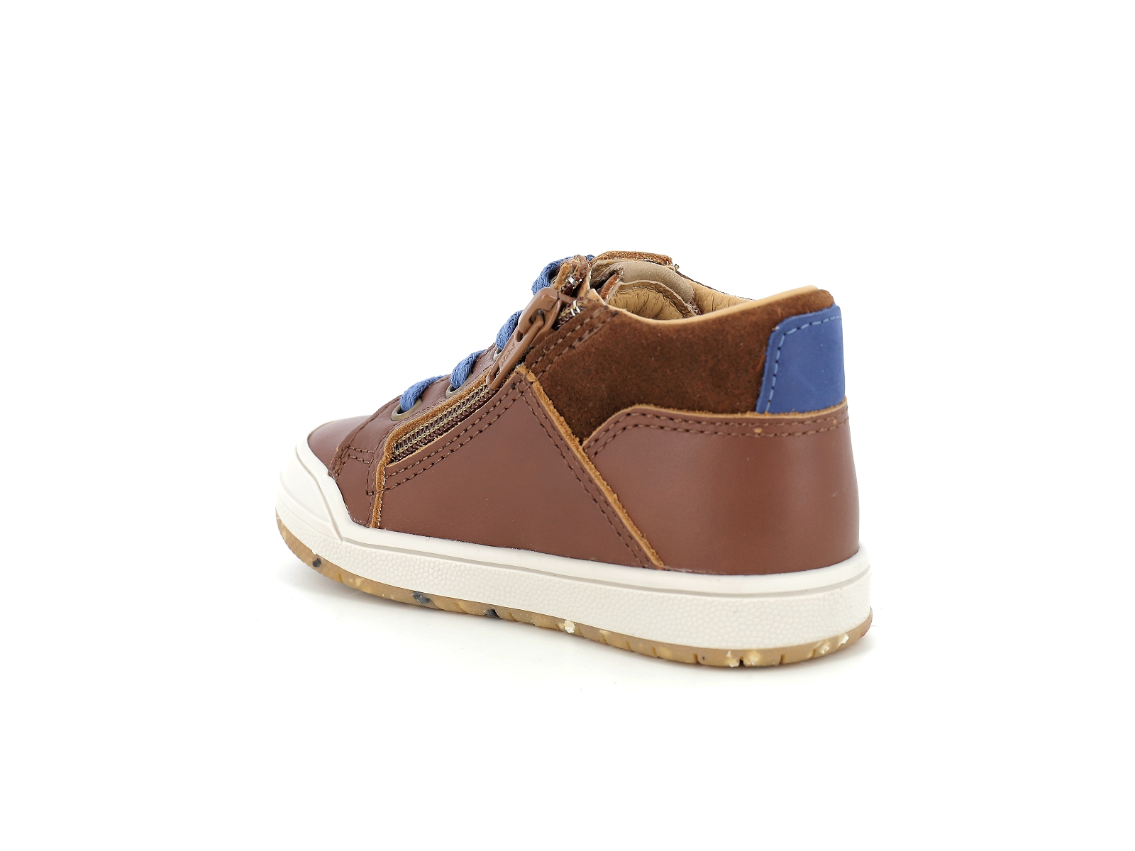 Bopy-RINKOU Cuir Marron Bleu