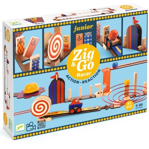 Djeco kettingreactiespel zig & go junior - racer - 51st