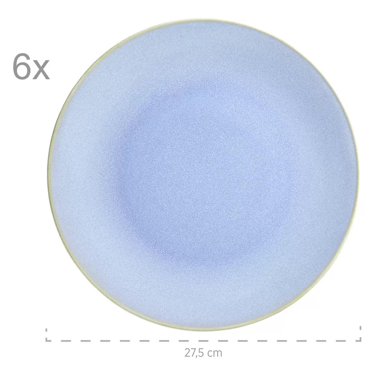 Tafelservice 12-tlg. OSSIA beige,hellblau