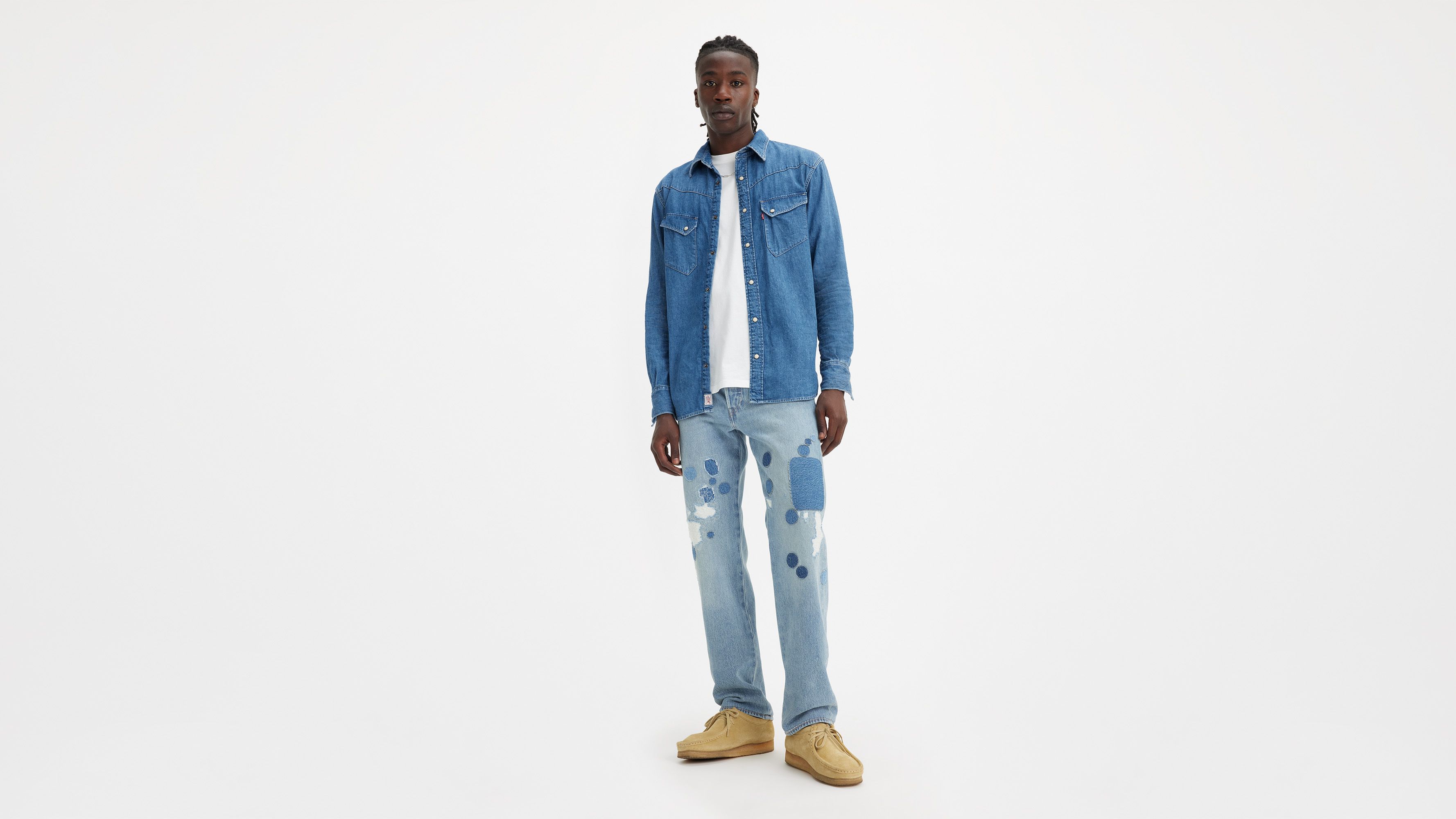 Levi's® jean 501® Original - Chateau Destructed - Bleu
