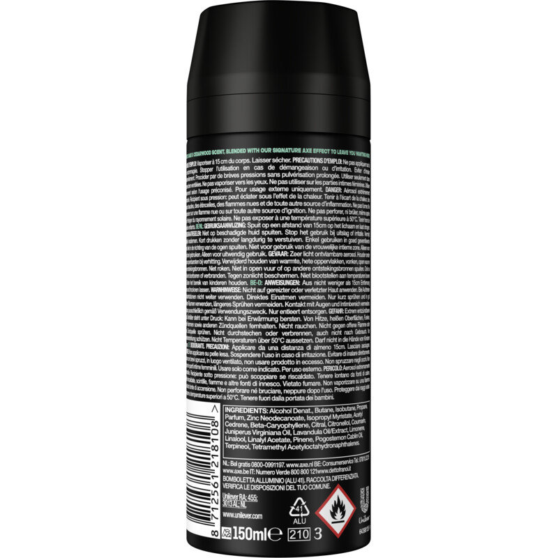 Axe Apollo deodorant bodyspray