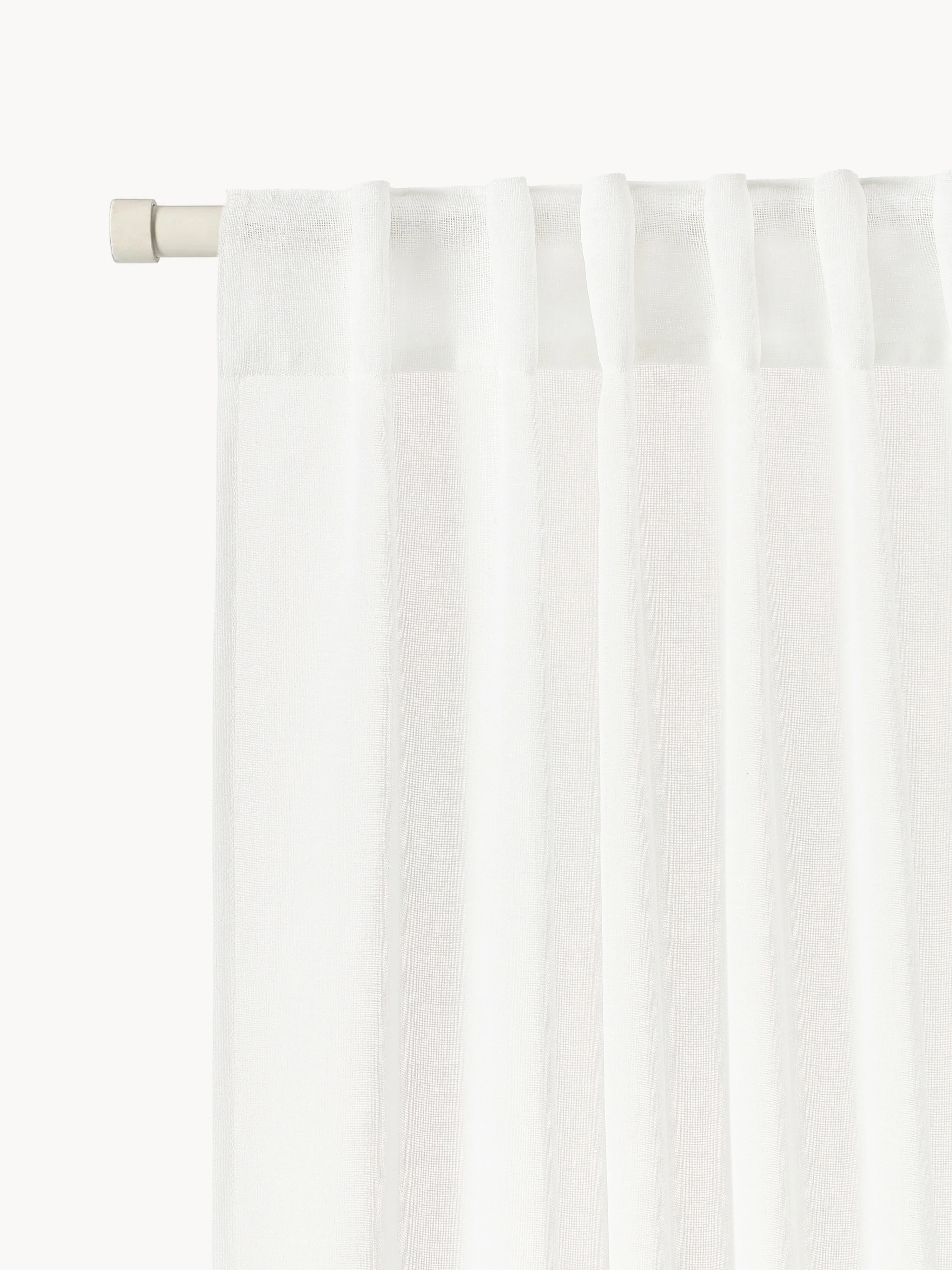 Lichtdoorlatende gordijnen Ibiza, 2-delig, B 135 cm