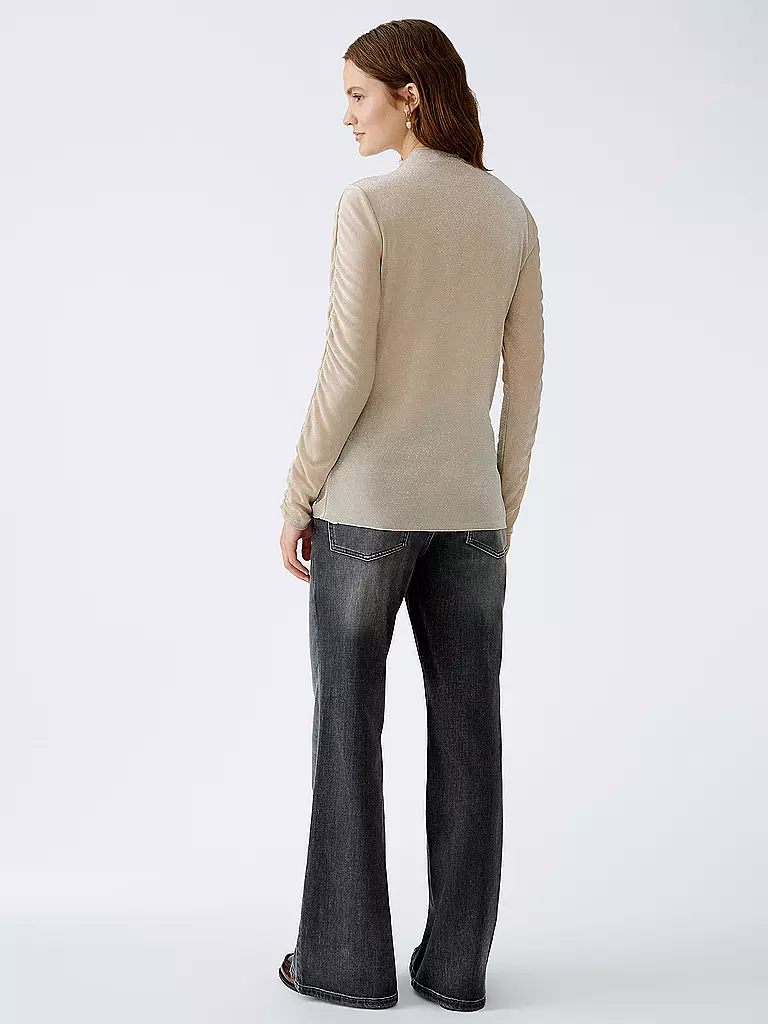 OUÍ Rollkragenshirt beige