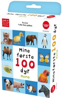 Mine Første 100 Dyr Finn To Like Kortspill