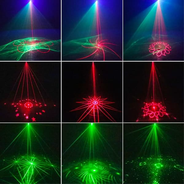 Laserlys Blitslys Stemmeaktivert Fjernkontroll Diskofest