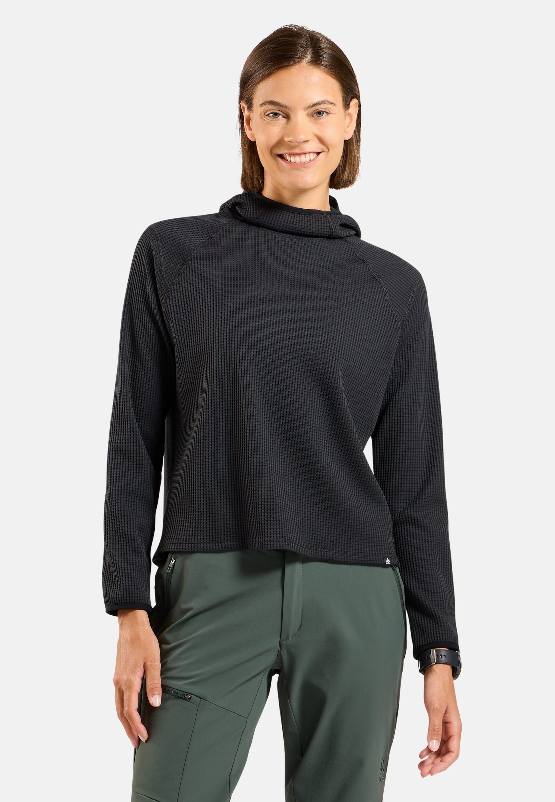 Cubic Multisport Mid Layer mit Kapuze in black