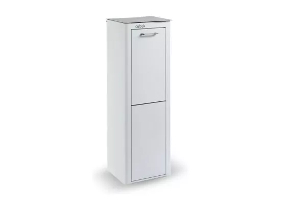 Poubelle cuisine de tri sélectif - 2 compartiments de 20L- CUBEK