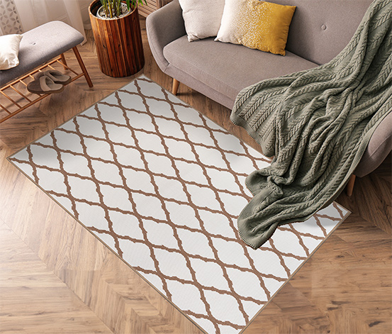 Outdoor-Wendeteppich »Rhombus«, braun, ca. 120 x 160 cm