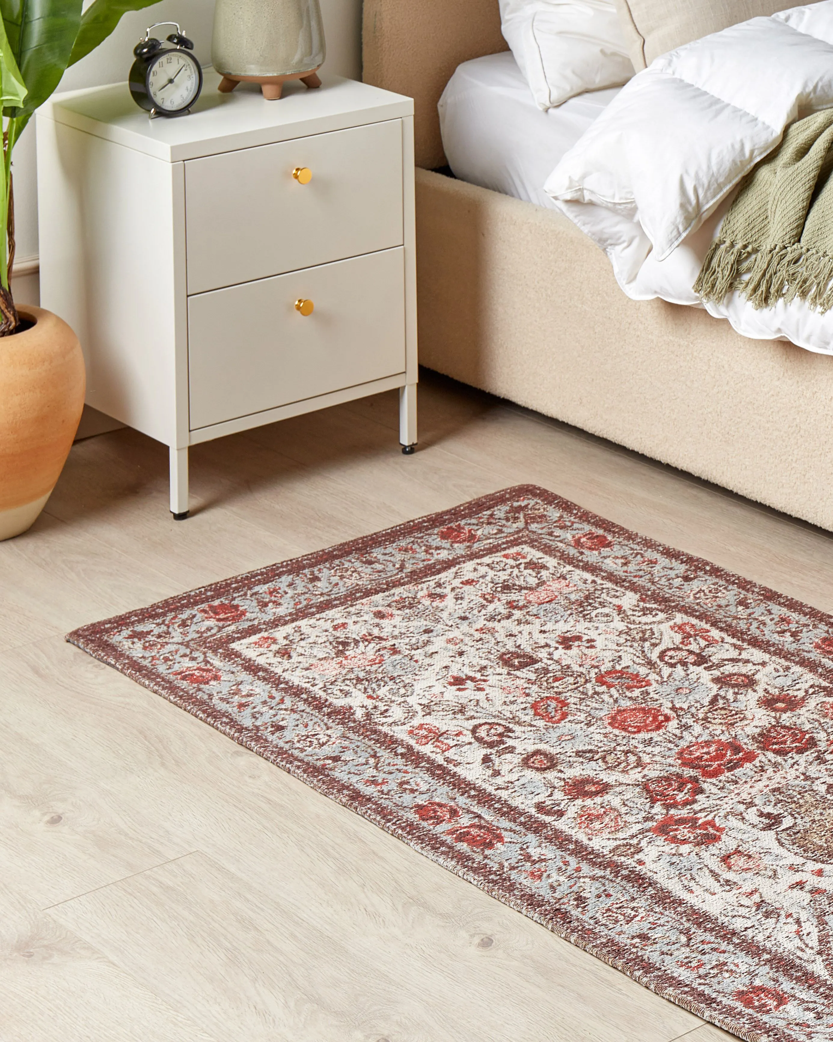 Vloerkleed BINNISZ Rood 80 x 150 cm Katoen