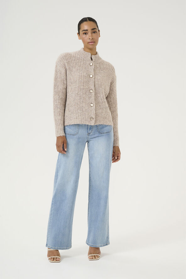 Kaffe KAane Knit Cardigan Major brown melange