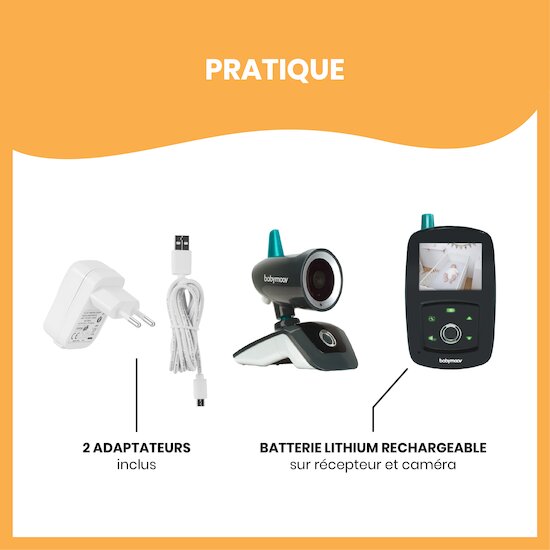 Babyphone Yoo Travel   Gris        de               Babymoov