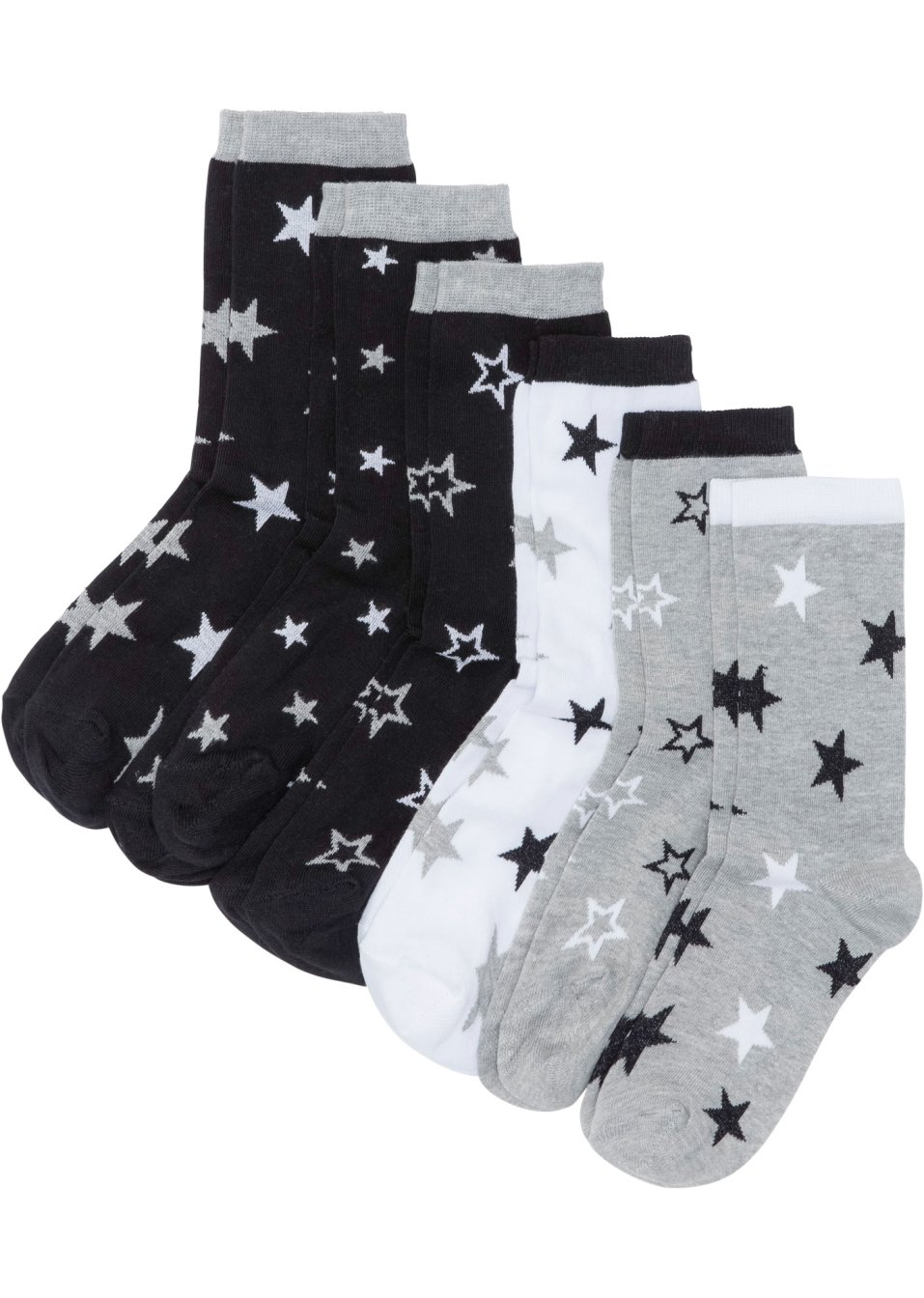 Lot de 6 paires de chaussettes femme avec coton