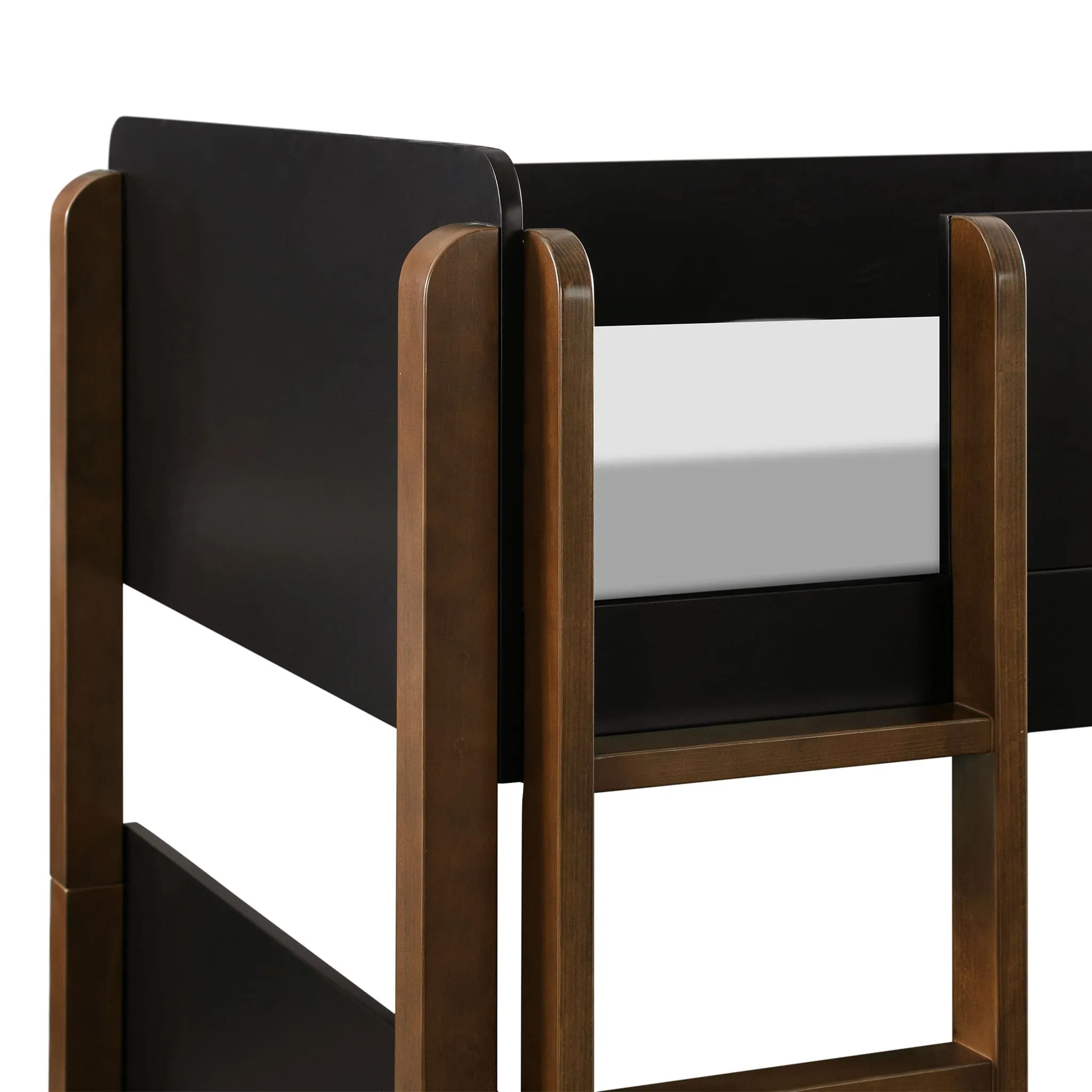 Babyletto Lit Superposé Tiptoe - Noir  Noyer