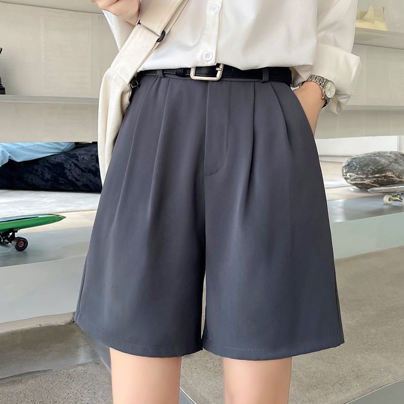Dshe - Hoge taille effen korte jurk