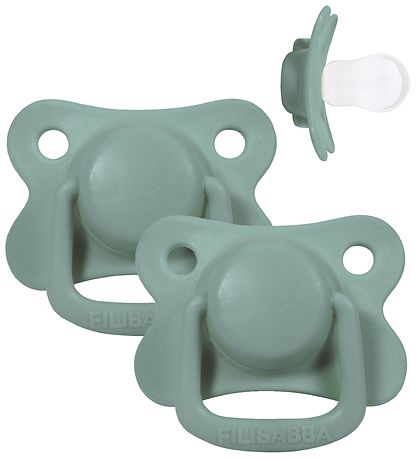 Filibabba Schnuller - 2er-Pack - 6m + - Moss Green