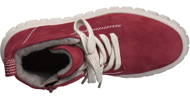 Tamaris Schnürboots  , Keilabsatz, Schnürstiefelette mit zusätzlichem Innenreissverschluss