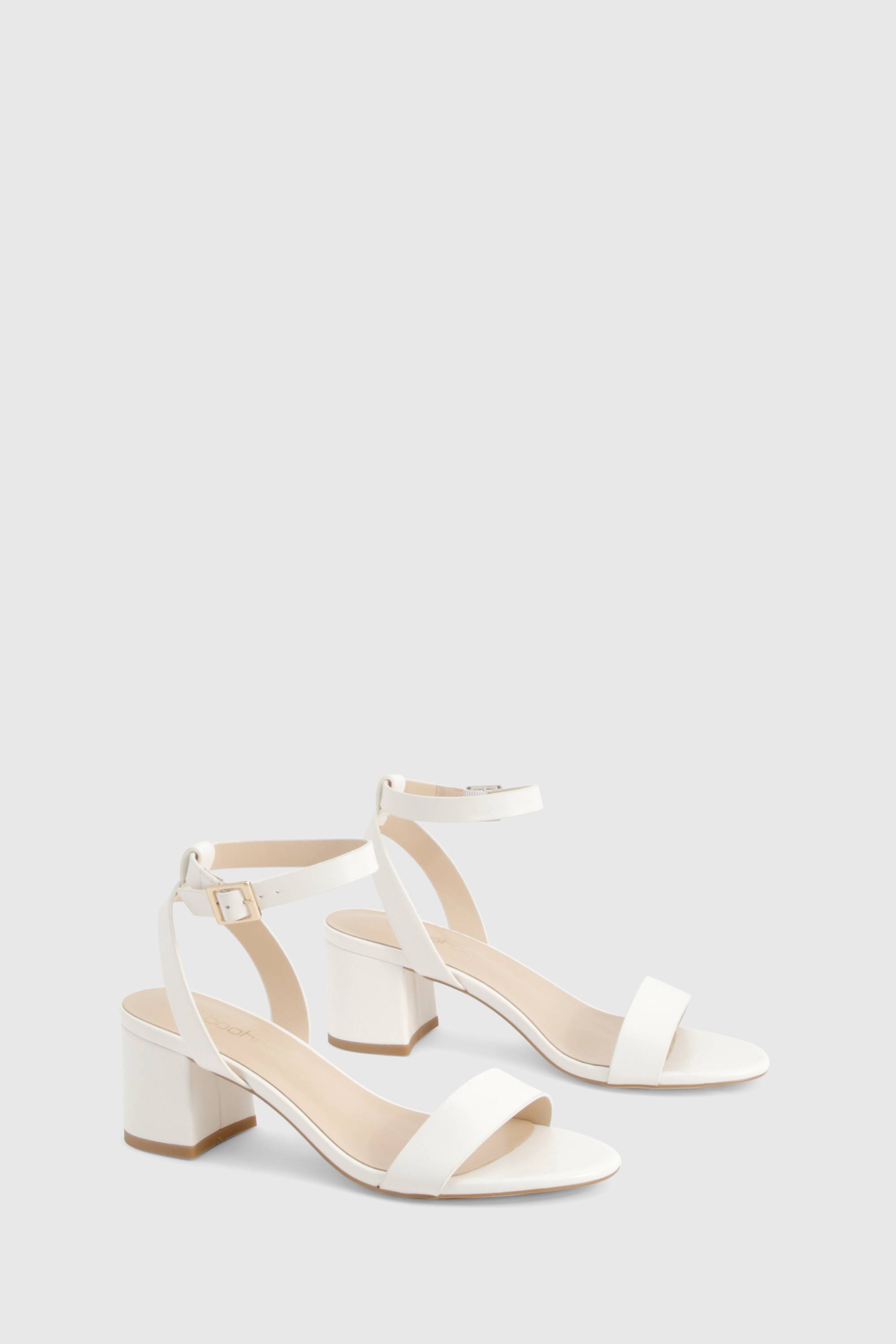 boohoo Talons bloc bas, presque invisibles