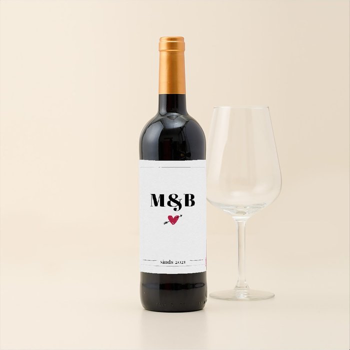 Condado Real | Tempranillo Tinto | Love met eigen tekst | 750 ml