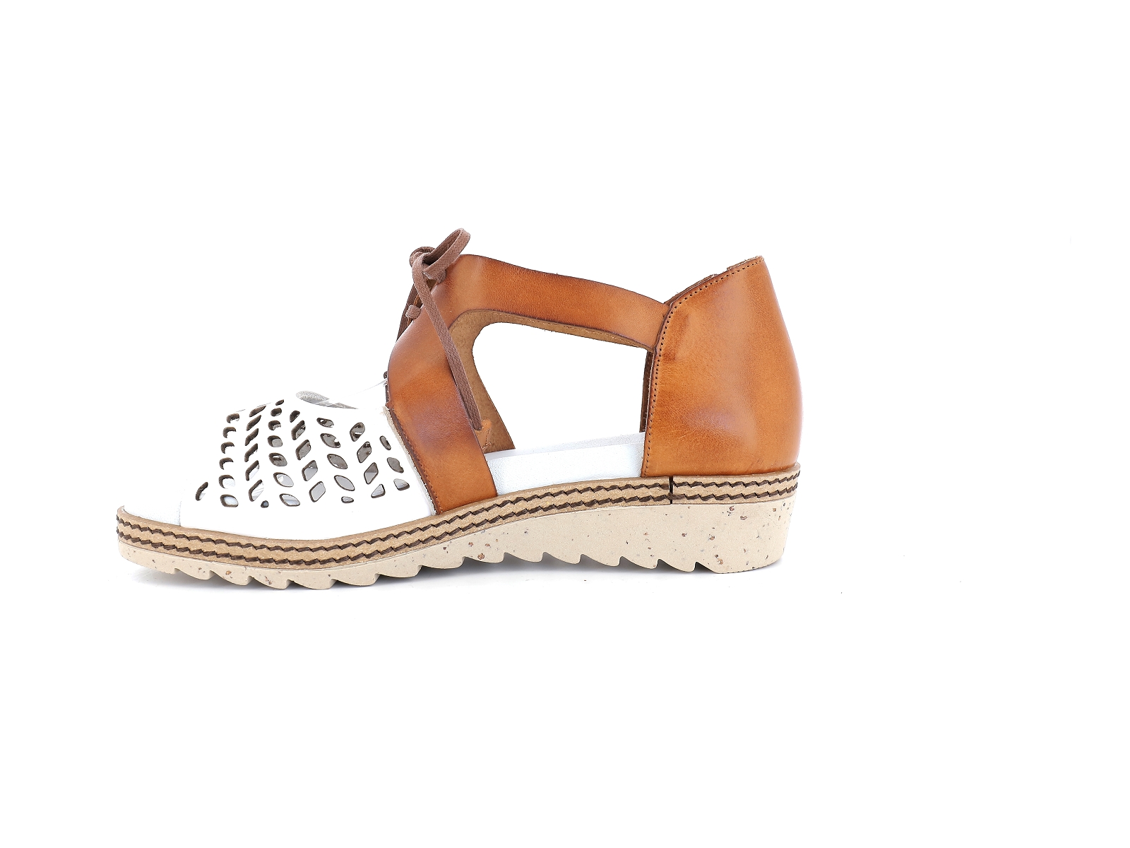 Dorking-D8773 Cuir Blanc-Marron