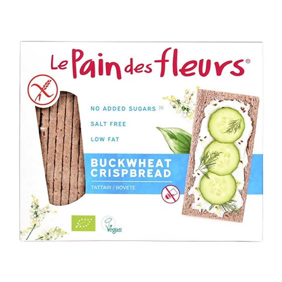 Le Pain des Fleurs boghvedeknækbrød Ø - 150 gram
