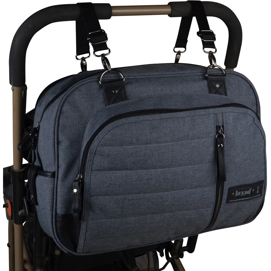 BABY ON BOARD Wickeltasche Daily Smoke Grau