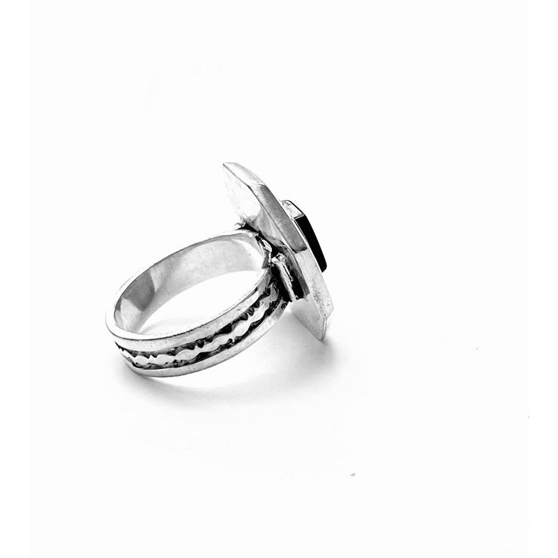 Bague touareg agate noire
