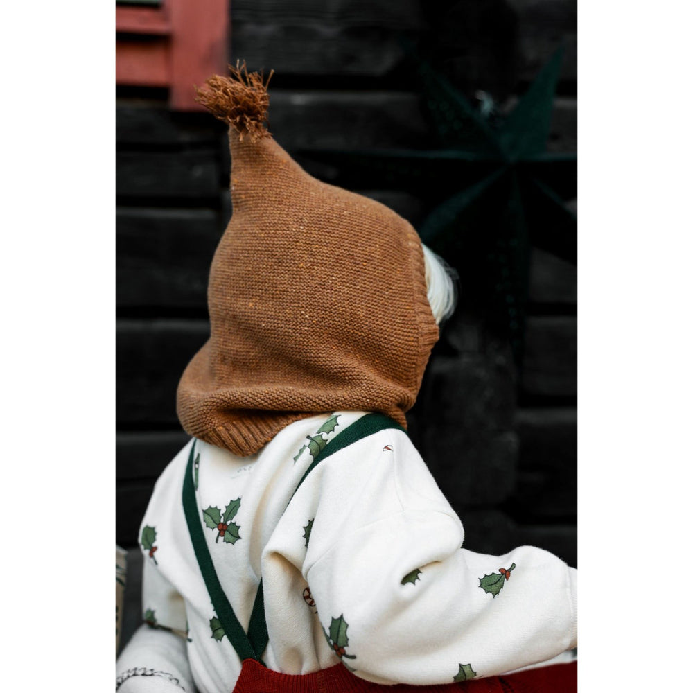 Køb Silly Silas Maple Leaf With Dark Forest Green Footed Strømpebukser Christmas Edition