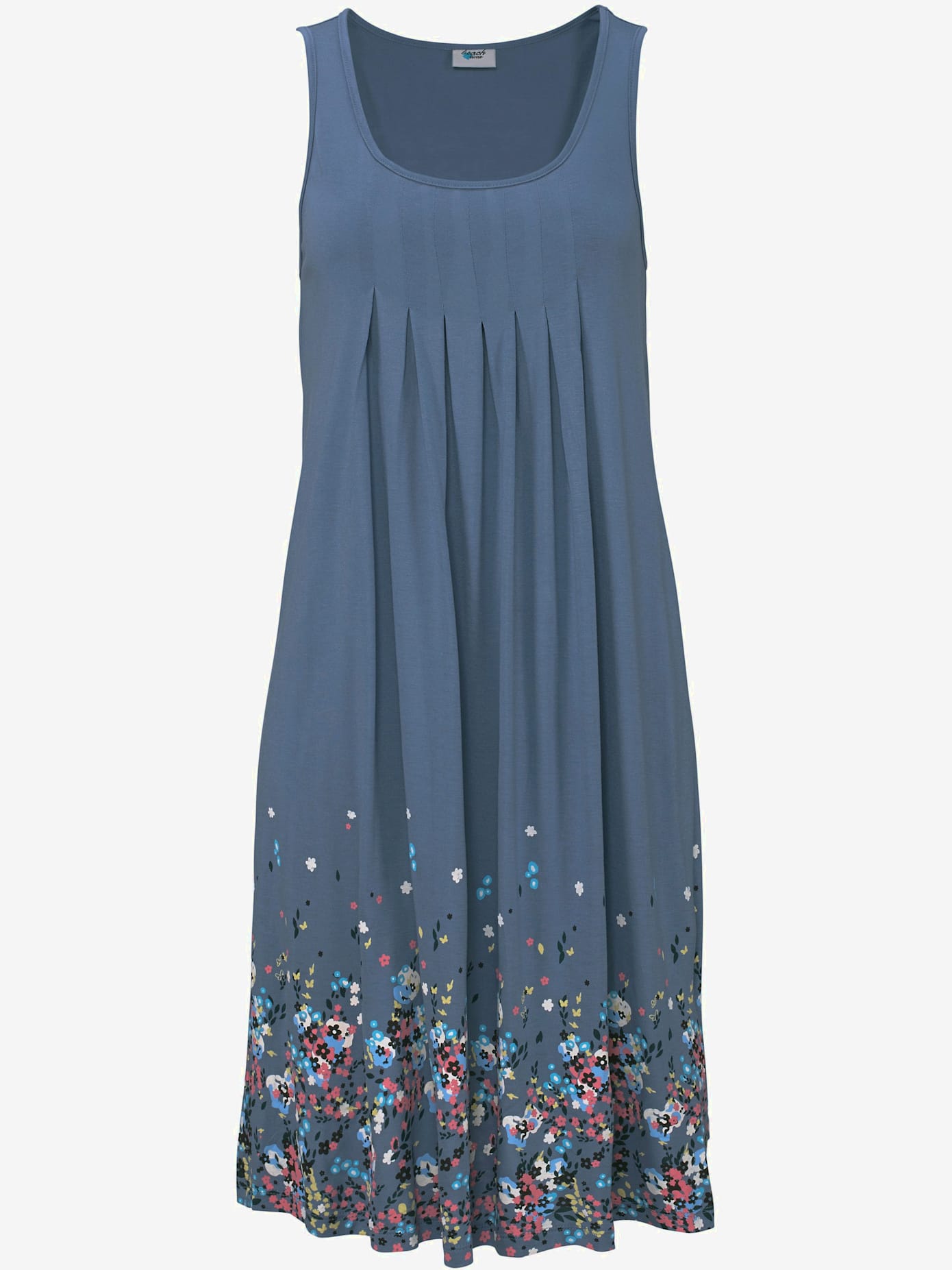 Robe de plage robe d'été imprimée sans manches