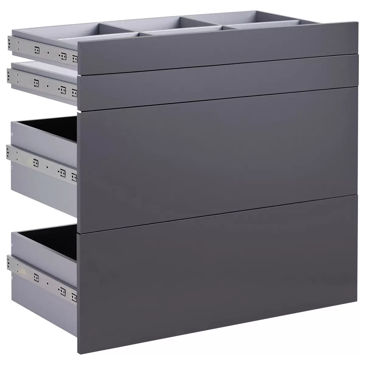 Schubladenset Unit Anthrazit
