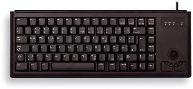 Cherry Compact-Keyboard, minitastatur trackball samt 2 museknapper, No