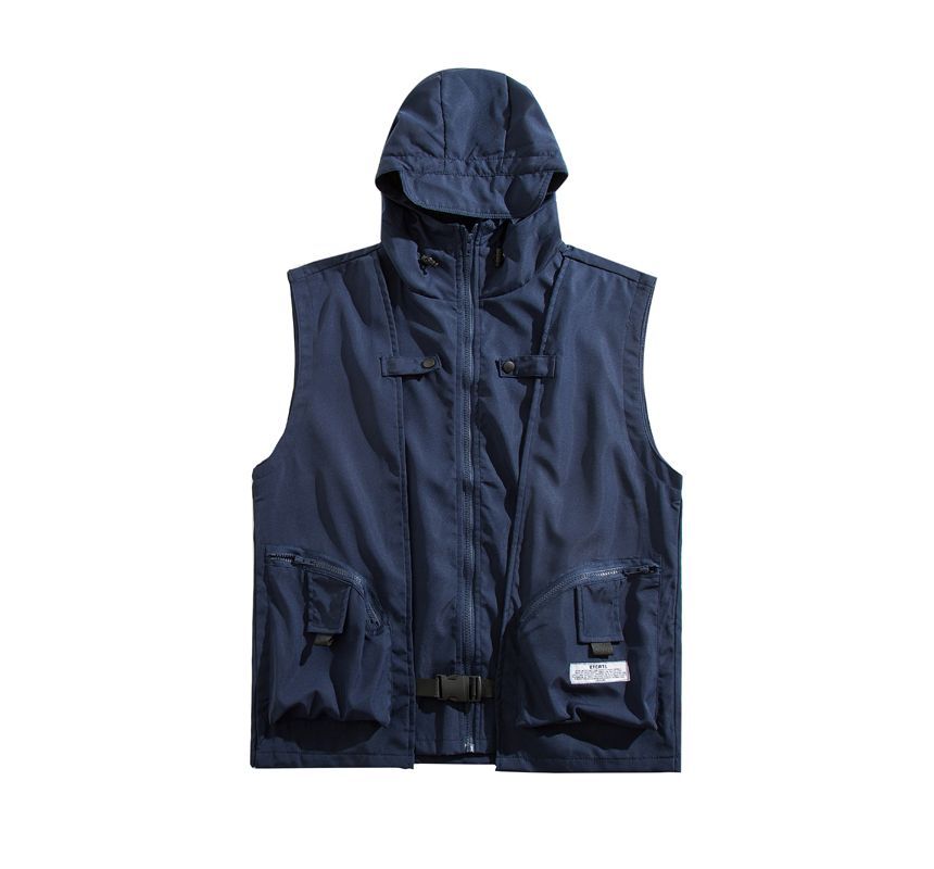Yelmenor - Utility vest met capuchon en rits