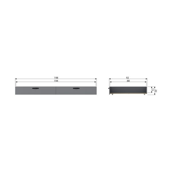Woood Morris Bedlade Leem 90 x 200 cm cm
