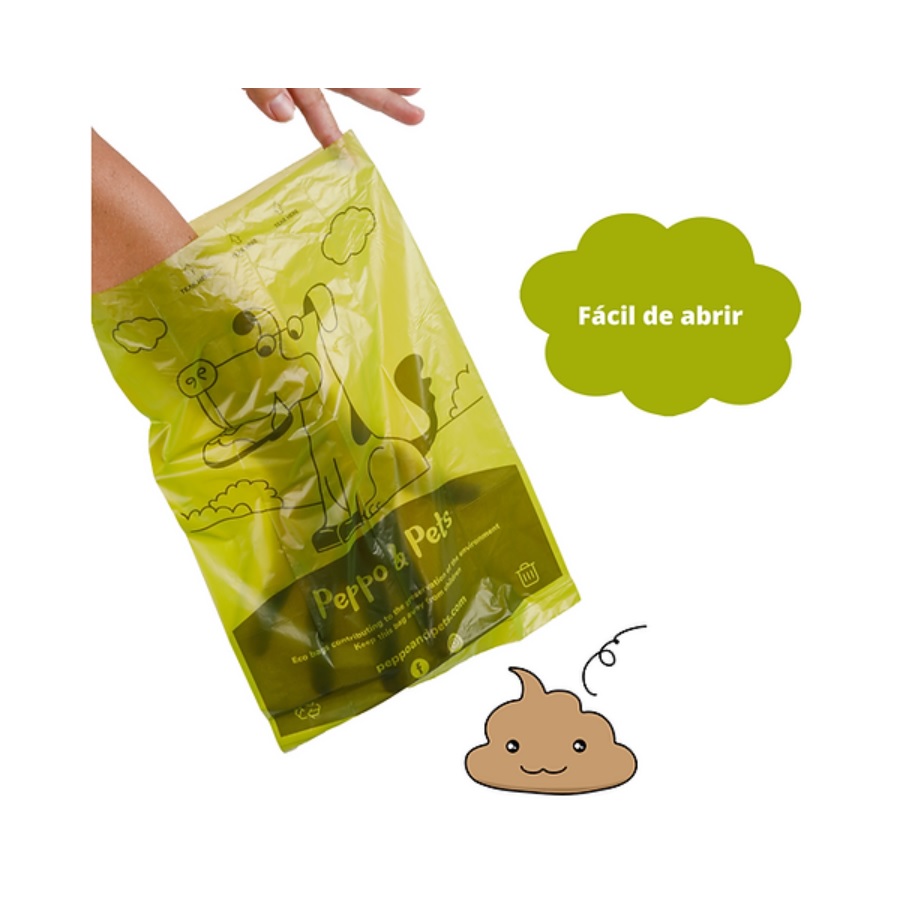 Peppo and Pets - 420 Sacos Biológicos com Aroma de Lavanda, Muito Eficazes para Fezes de Cachorro