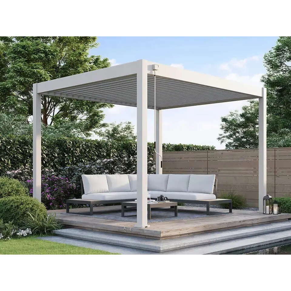 Orion Deluxe terrasoverkapping 360 x 400 cm lichtgrijs