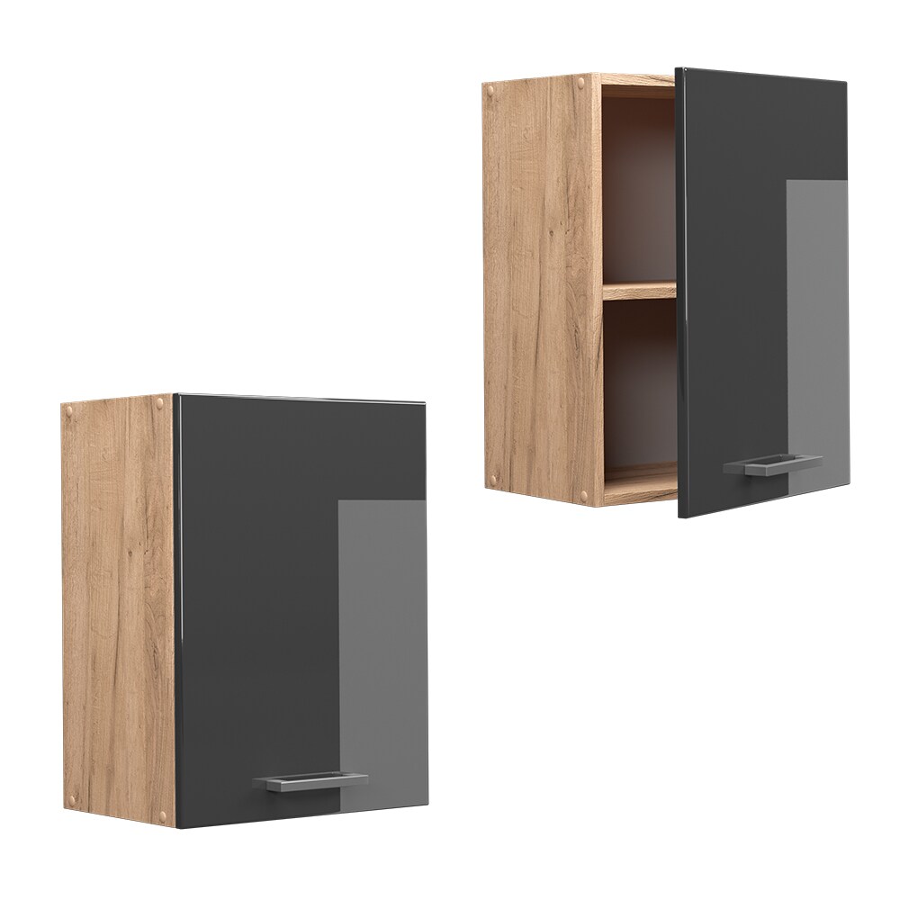 Vicco Hängeschrank Küchenschrank Küchenzeile R-Line 45 cm Eiche Anthrazit Tür Fächer