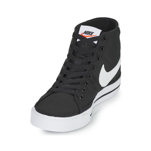 Nike - W NIKE COURT LEGACY CNVS MID - Noir / Blanc