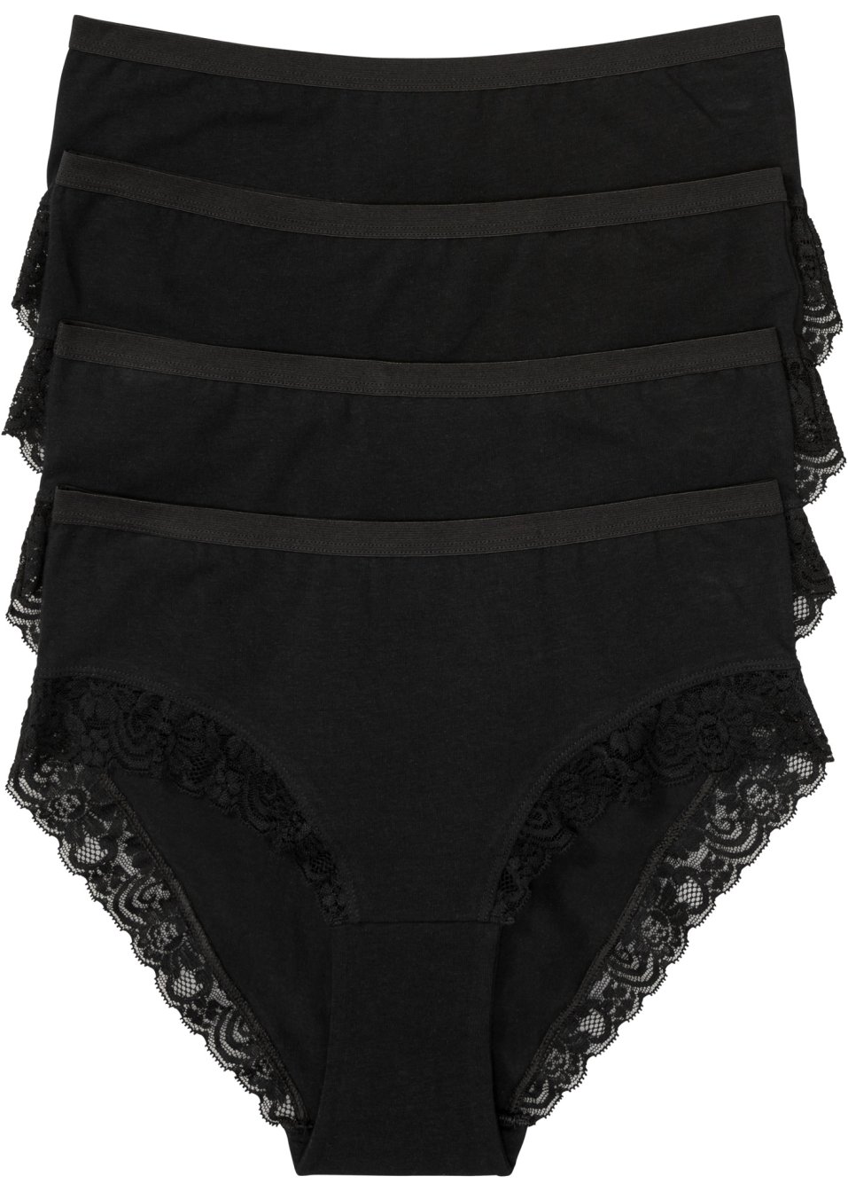 Lot de 4 slips taille haute
