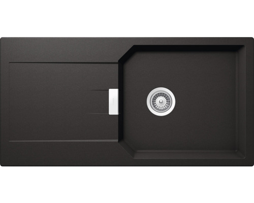 SCHOCK Manhattan spoelbak D-100L 1000 x 510 mm nero MAND100LAGNE