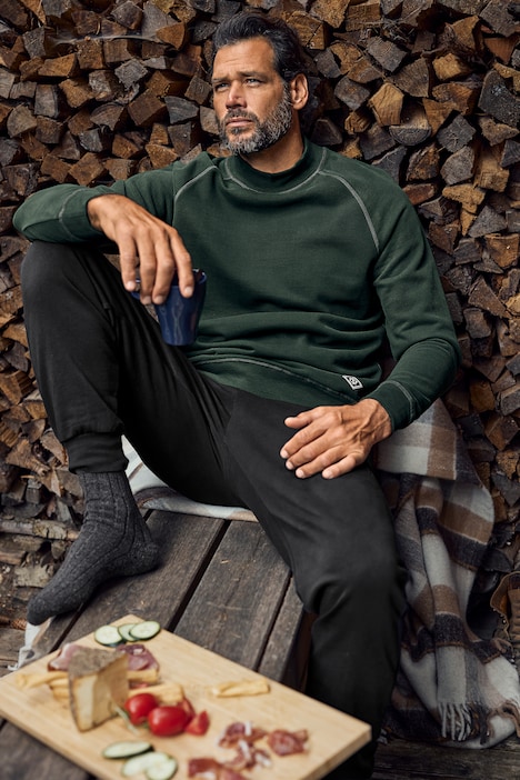 Sweatshirt, Homewear, Stehkragen, Raglan-Langarm