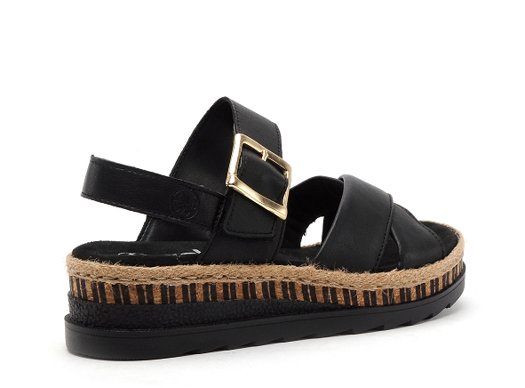 Rieker nu pieds talons femme v7951 noir