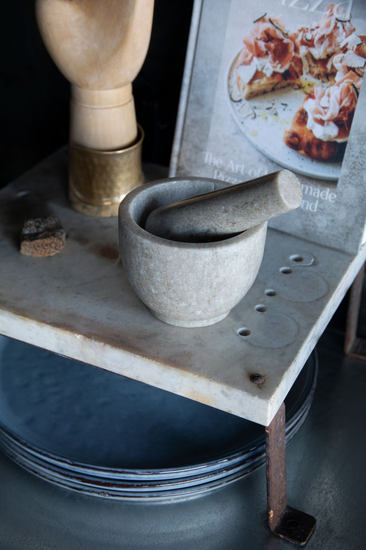 Morter beige - 7,5 cm ø 10