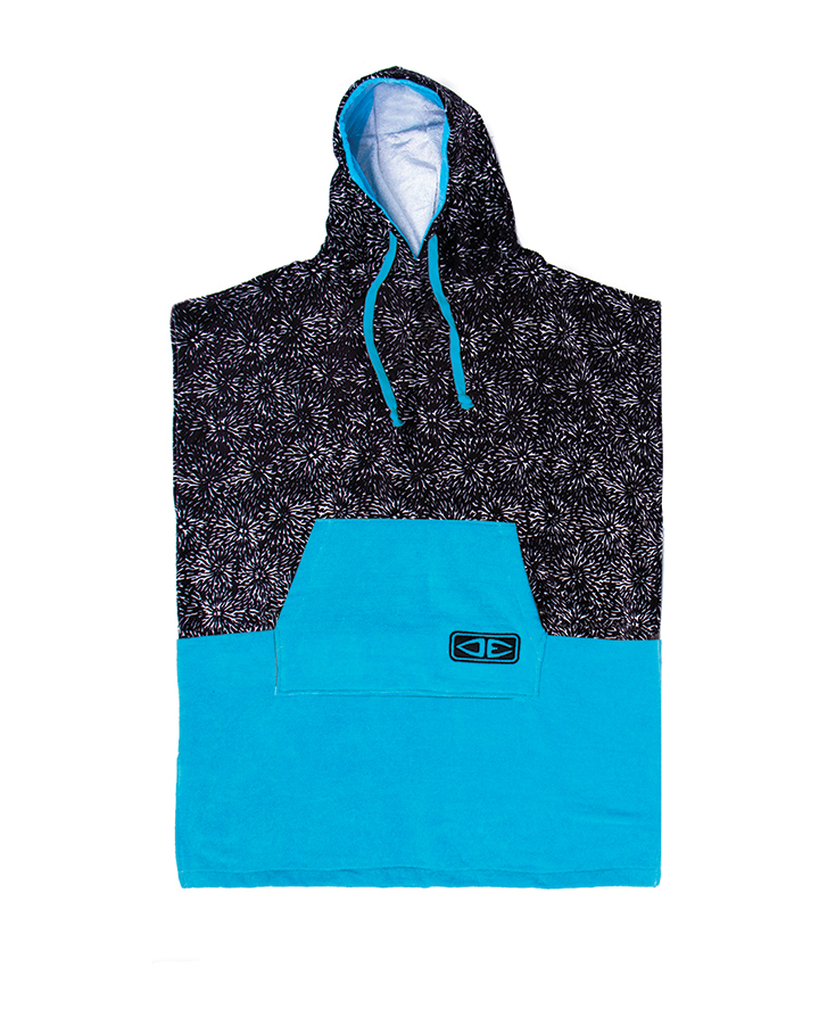 Ocean and earth Youth Reef Hooded - poncho Blue
