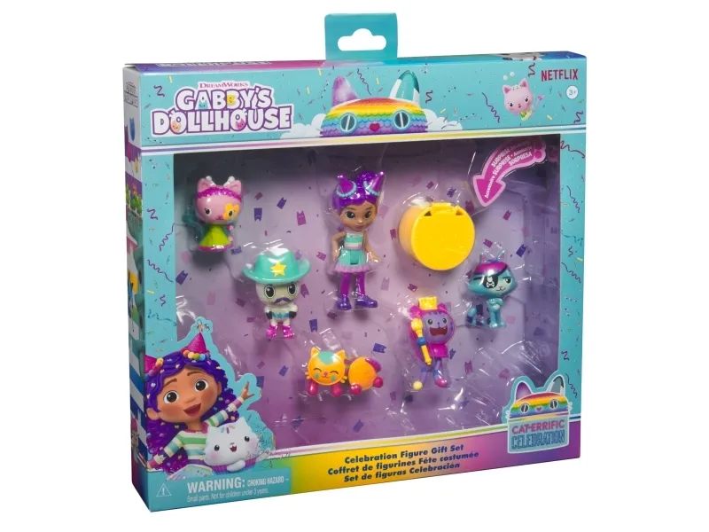 Gabby's Dollhouse Celebration 6 Figure Giftset