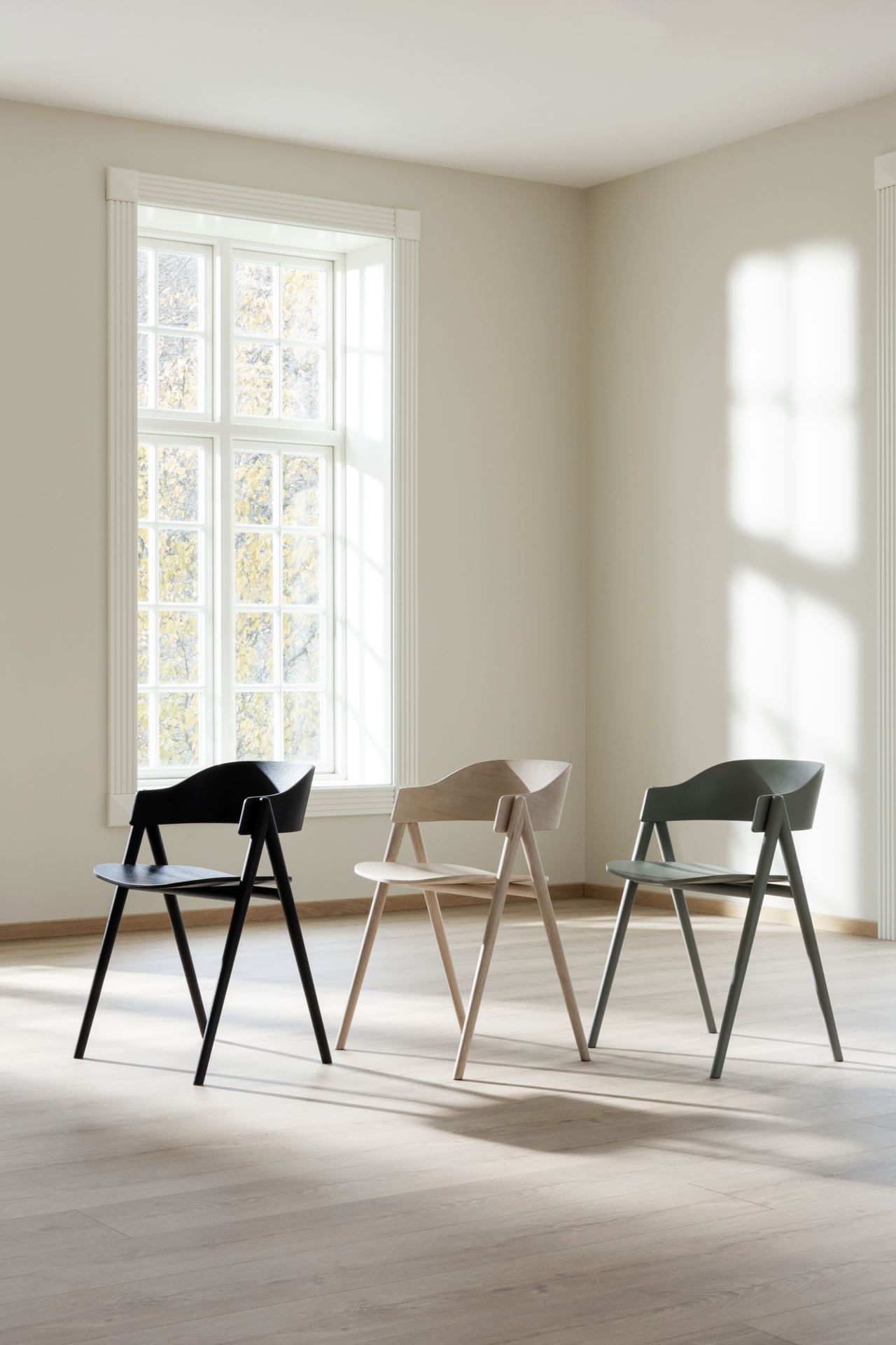 Spisestuestol lindegrønn - 54x51x74 cm