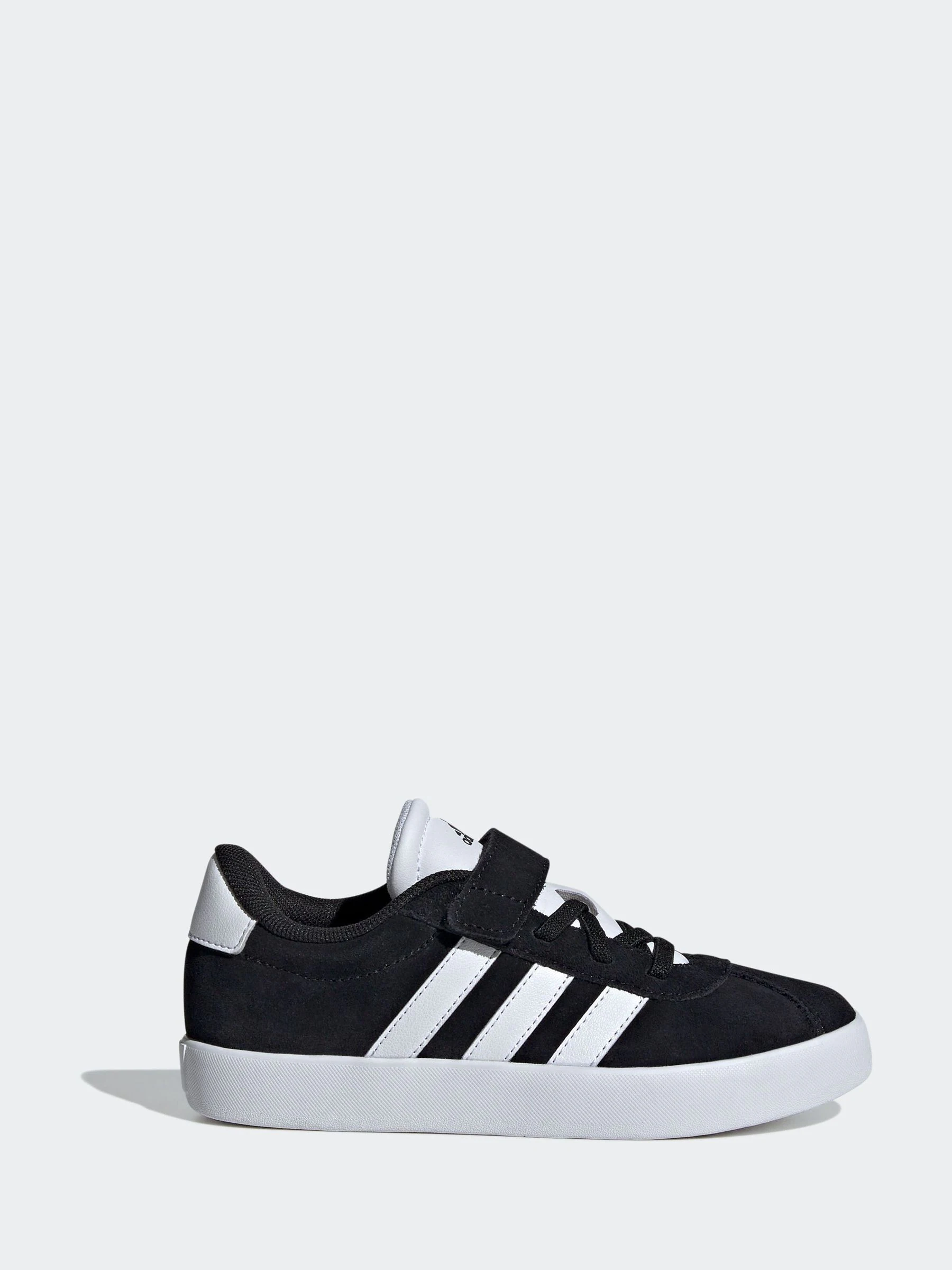 Zwart - adidas Vl Court 3.0 Hook and Loop sneakers voor kinderen