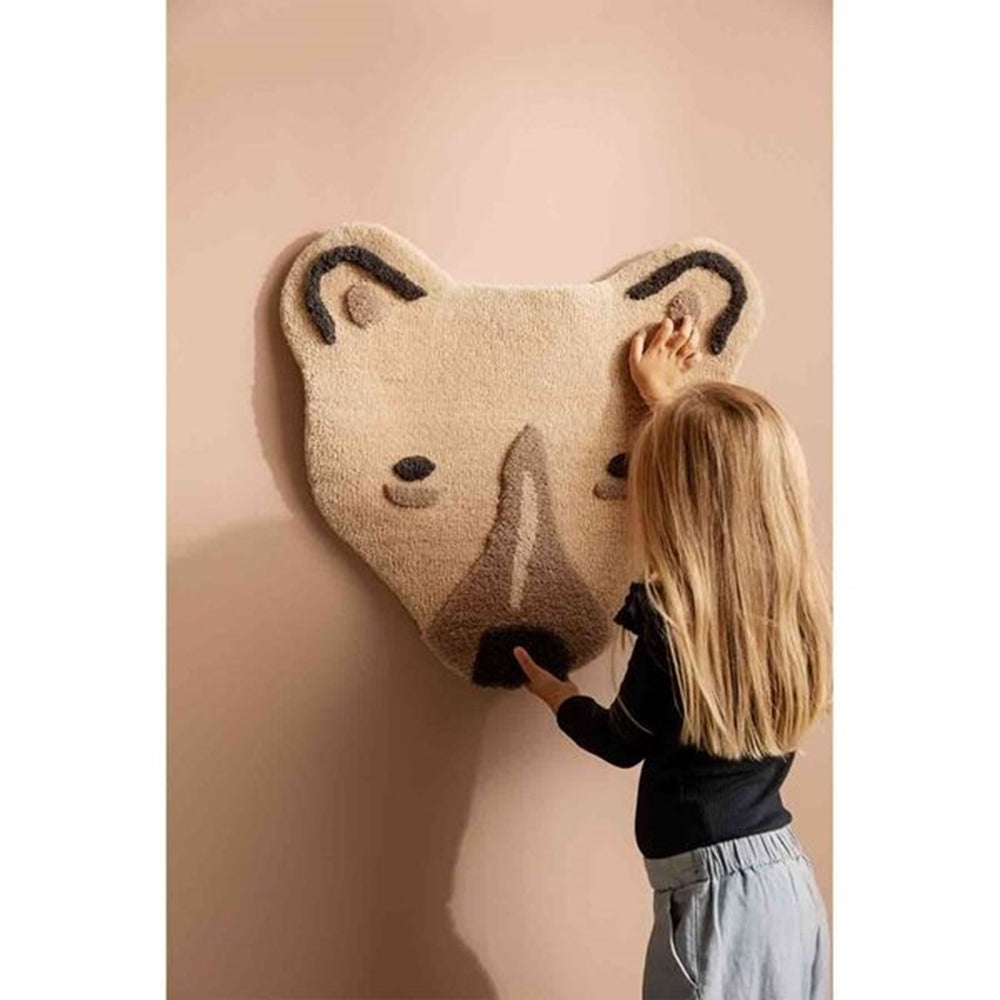 Isbjørnehoved Gulv/Væg Tæppe - Ferm Living | Luksusbaby