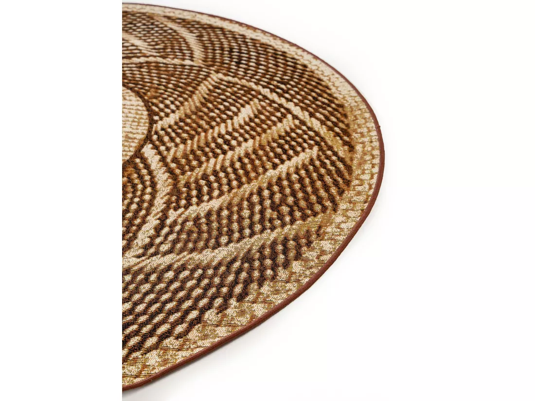 Tapis d'extérieur & intérieur rond Artis Or ø 160 cm rond