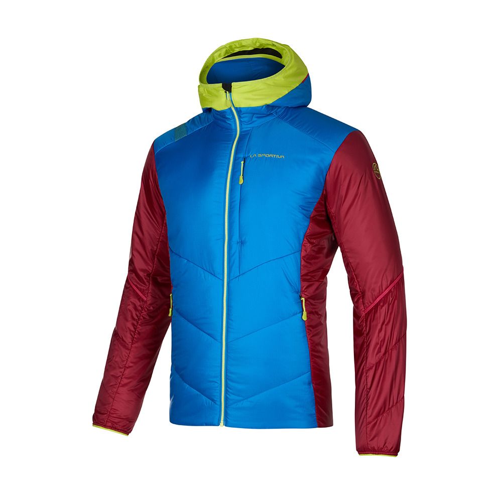 La Sportiva MYTHIC PRIMALOFT - Veste Homme electric blue/sangria