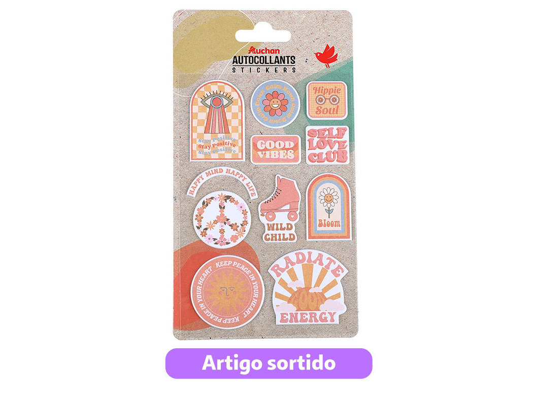 STICKERS PUFFY RETRO AUCHAN MODELOS SORTIDOS